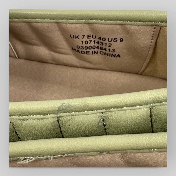 ASOS Quilted Green Platform Espadrilles Shoes US 9 EU 40 - Picture 10 of 10